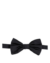 Dolce & Gabbana Men Dark Blue 100% Silk Adjustable Neck Papillon Bow Tie