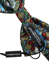 Dolce & Gabbana Men Multicolor Sicilian Adjustable Neck Papillon Bow Tie