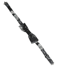 Dolce & Gabbana Black Floral Silk Adjustable Neck Men Papillon Bow Tie