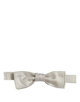 Dolce & Gabbana Men White 100% Silk Adjustable Neck Papillon Bow Tie