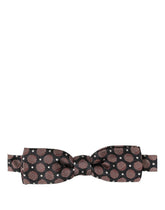 Dolce & Gabbana Multicolor Geometric Silk Adjustable Neck Papillon Bow Tie