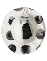 Dolce & Gabbana White Cotton Big Polka Dot Pattern Bucket Hat