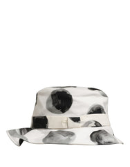 Dolce & Gabbana White Cotton Big Polka Dot Pattern Bucket Hat