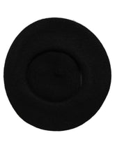 Dolce & Gabbana Black Wool French Style Beret Capello Hat