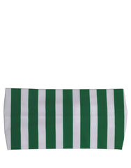 Dolce & Gabbana Green White Stripes Nylon Head Wrap One Size Headband
