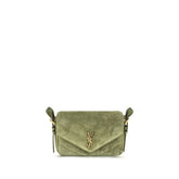 Saint Laurent Bicolor Suede Leather Shoulder Bag