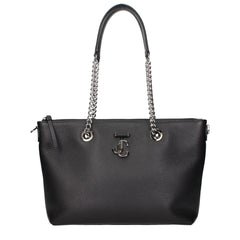 Jimmy Choo Black Leather Shoulder Bag