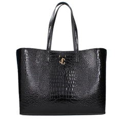 Jimmy Choo Black Leather Shoulder Bag