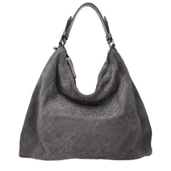Jimmy Choo Gray Leather Shoulder Bag