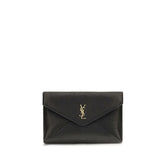Saint Laurent Black Lamb Ovis Aries Clutch Bag