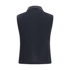 Saint Laurent Black Recycled Cotton Polo Shirt