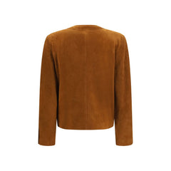 Saint Laurent Brown Lamb Ovis Aries Full-Length Jacket