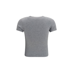 Saint Laurent Gray Cotton T-Shirt