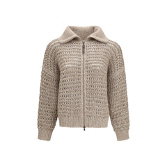 Brunello Cucinelli Gray Cashmere Cardigan