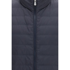 Brunello Cucinelli Blue Polyester Sleeveless Jacket