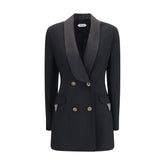 Versace Black Wool Oves Aries Blazer
