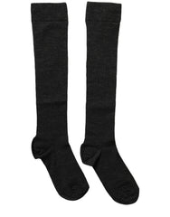 Dolce & Gabbana Black Wool Knit Calf Long Women Accessory Socks