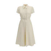 Fendi Beige Wool Oves Aries Casual Dress