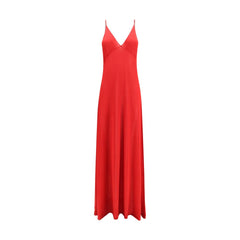 Fendi Red Silk Casual Dress