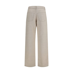 Fendi Beige Cotton Jeans Denim