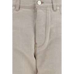 Fendi Beige Cotton Jeans Denim