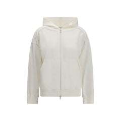 Brunello Cucinelli White Cotton Sweatshirt