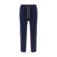 Brunello Cucinelli Blue Cotton Joggers (Workout Pants)