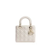 Dior White Lamb Leather Handbag