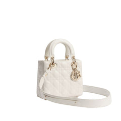 Dior White Lamb Leather Shoulder Bag