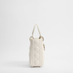 Dior White Lamb Leather Shoulder Bag