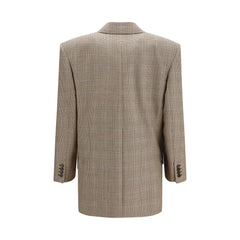 Saint Laurent Beige Wool Oves Aries Blazer