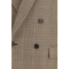 Saint Laurent Beige Wool Oves Aries Blazer