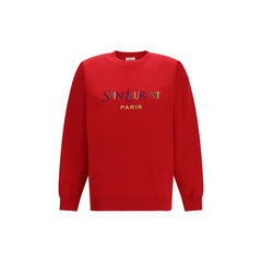 Saint Laurent Red Cotton Sweatshirt