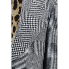 Dolce & Gabbana Gray Wool Oves Aries Blazer