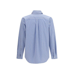 Saint Laurent Blue Cotton Pattern Shirt