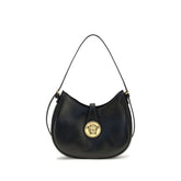 Versace Black Calf Leather Bos Taurus Shoulder Bag