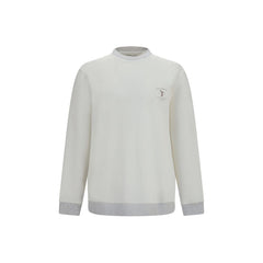 Brunello Cucinelli White Cotton Sweatshirt