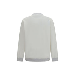 Brunello Cucinelli White Cotton Sweatshirt