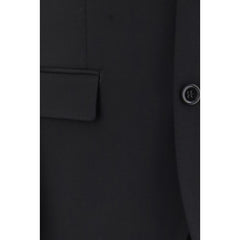 Dolce & Gabbana Black Wool Oves Aries Two-Piece Suit