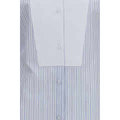 Tom Ford Blue Cotton Pattern Shirt
