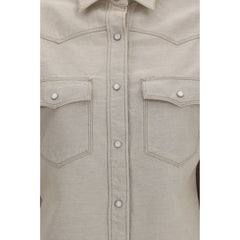 Fendi Beige Denim Shirt