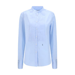 Fendi Blue Cotton Dress Shirt