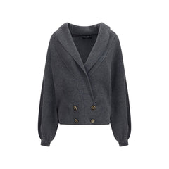 Dolce & Gabbana Gray Wool Oves Aries Cardigan