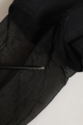 Dolce & Gabbana Black Nylon Logo Calf Long Women Accessory Socks