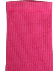 Dolce & Gabbana Pink Cotton Ribbed Mid Calf Women Accessory Socks