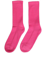 Dolce & Gabbana Pink Cotton Ribbed Mid Calf Women Accessory Socks