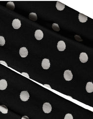 Dolce & Gabbana Black Polka Dot Fishnet Pantyhose Stockings Socks