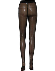 Dolce & Gabbana Black Nylon Tights Stocking Pantyhose Socks