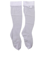 Dolce & Gabbana White Knee High Sheer Nylon Accessory Socks