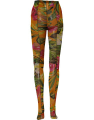 Dolce & Gabbana Floral Nylon Tights Stockings Multicolor Socks